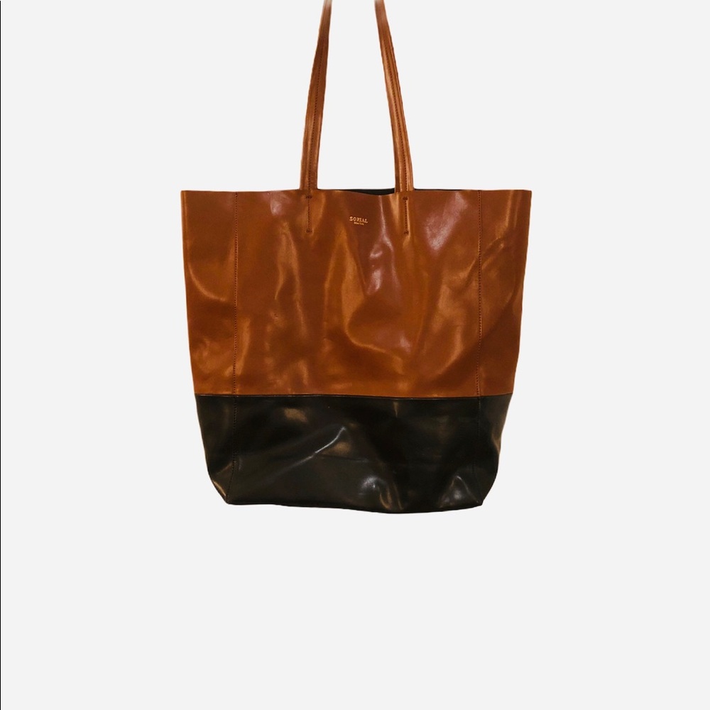 Sorial Two-Tone Shoulder Bag